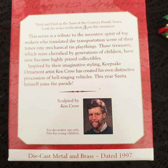 🤩3/$15! Hallmark "Santa Claus" ornament (1997) - Picture 3 of 7